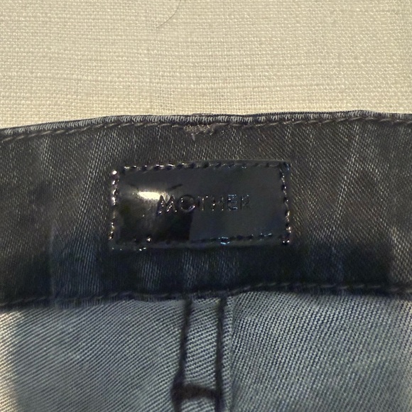 MOTHER The Looker Gray and Black Giraffe Print Skinny Jeans Womens size 25 - Picture 6 of 8